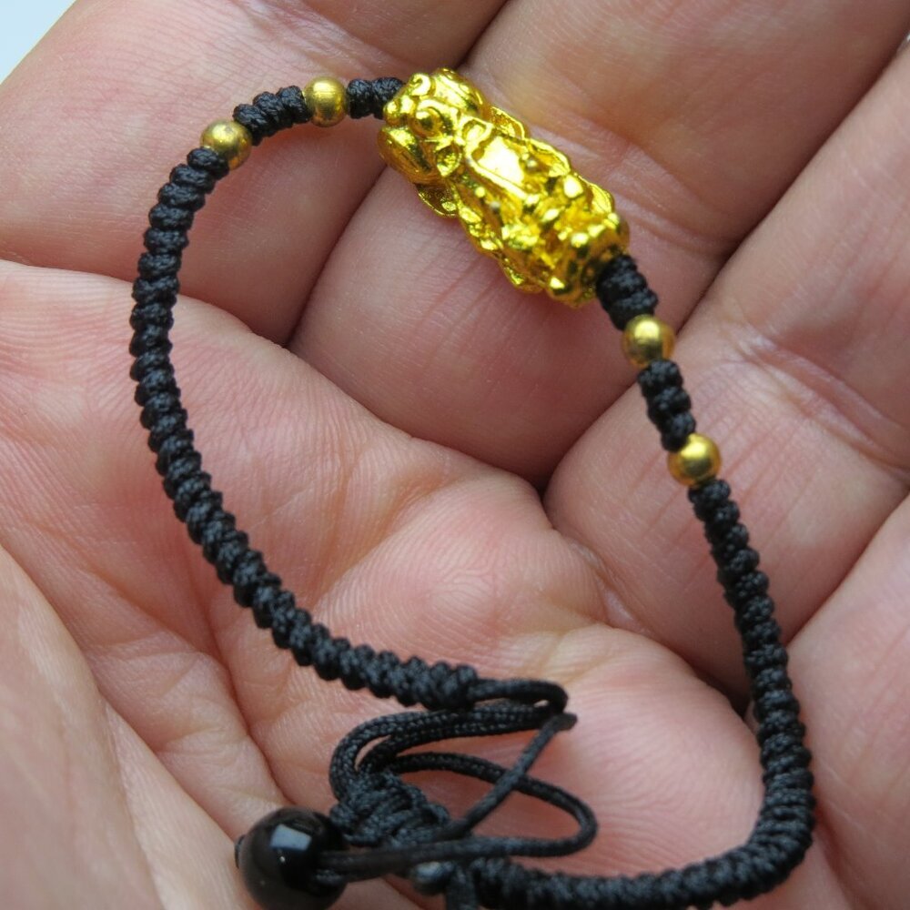 14k overlay Chinese good luck Bracelet